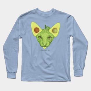 avocado cat Long Sleeve T-Shirt